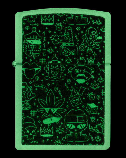 Zippo 60.007.390 vžigalnik Doodle Cannabis